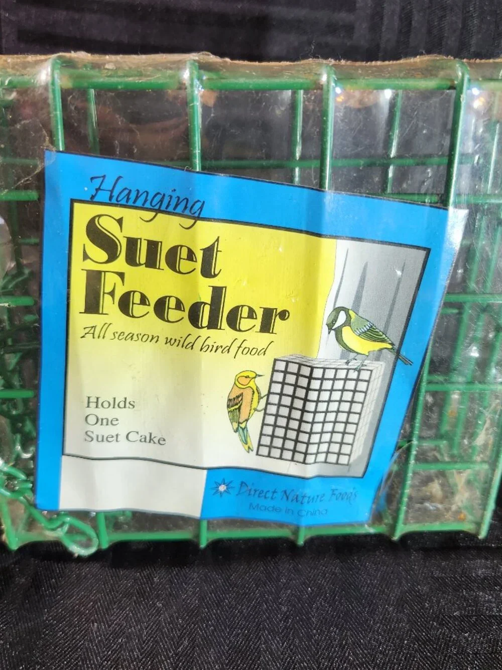 Hanging Suet Feeders for Wild Birds – Green-set of 2